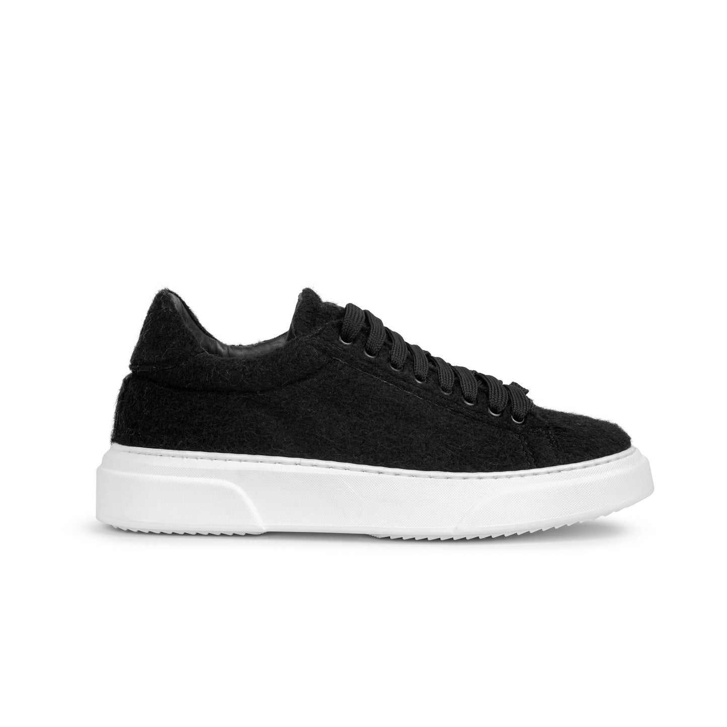 Black Felt Sneakers