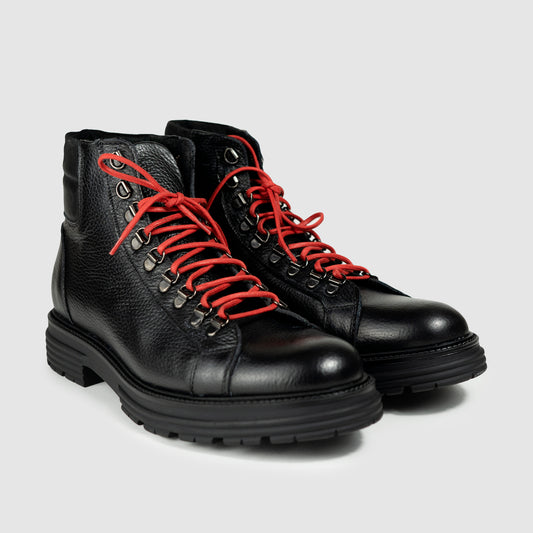 Anfibio AGO Stringato Uomo Vitello Crust Nero