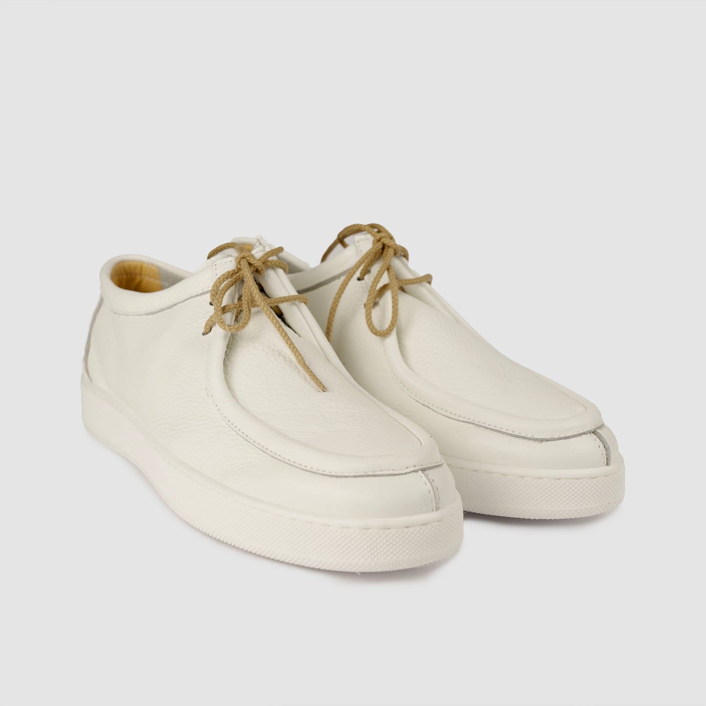 Sneakers Lab Pelle Bottolata Bianco