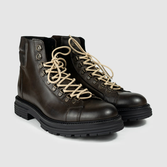 Anfibio AGO Stringato Uomo Vitello Testa di Moro