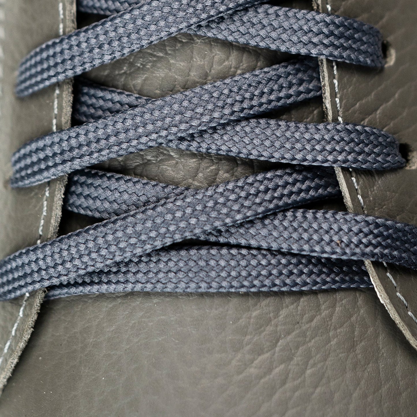 3000 Gray Leather Sneakers