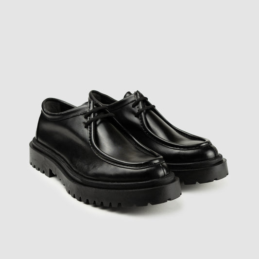 Derby Ingegnere Stringato Uomo Pelle Nero