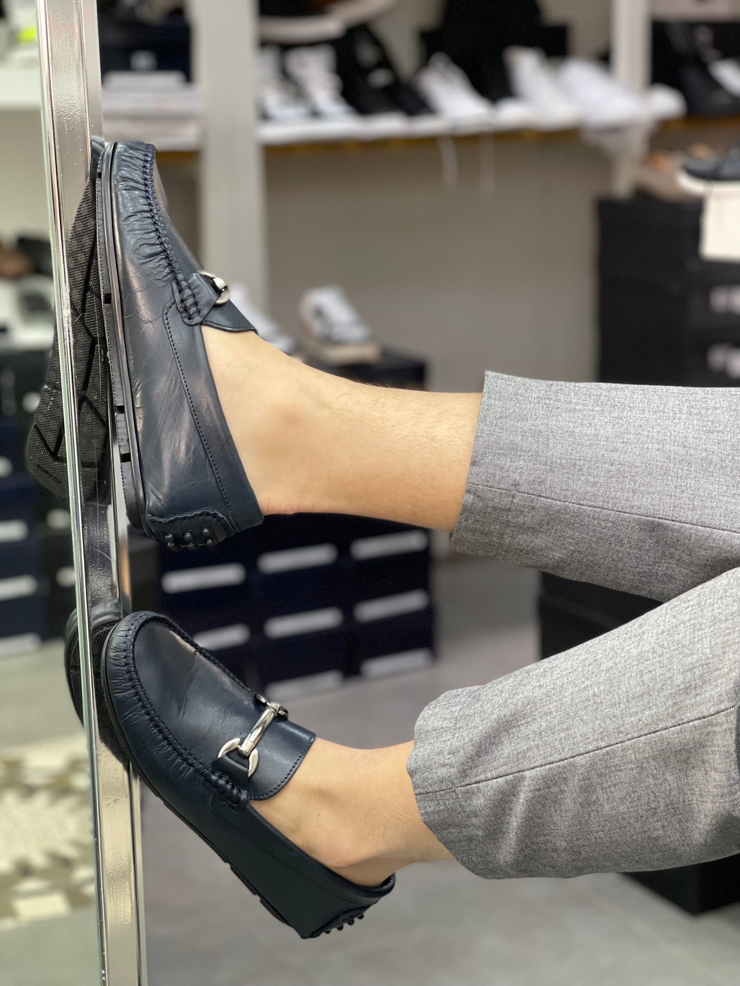 Mocassino Capri Pelle Blu