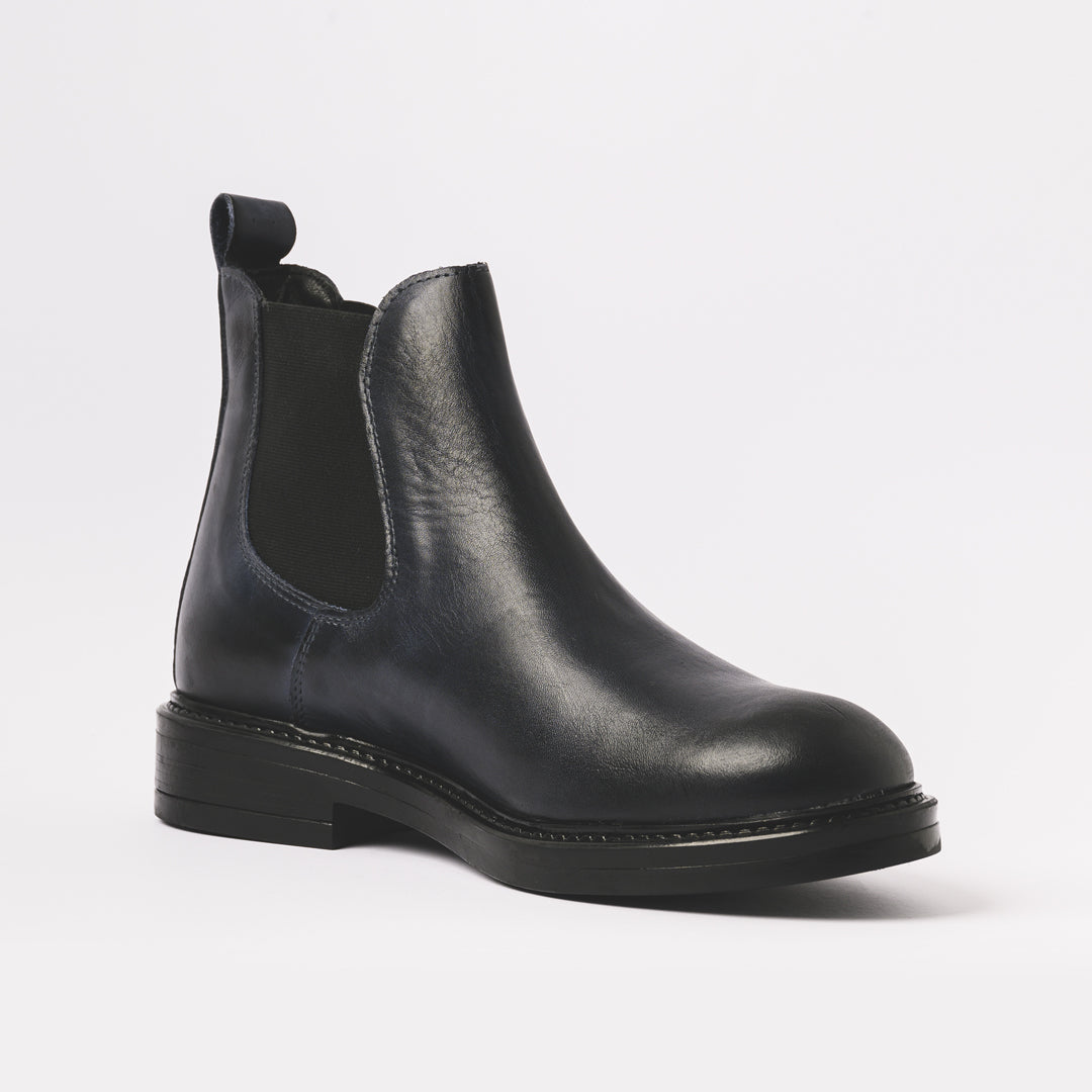 Stivaletto Pelle Blu