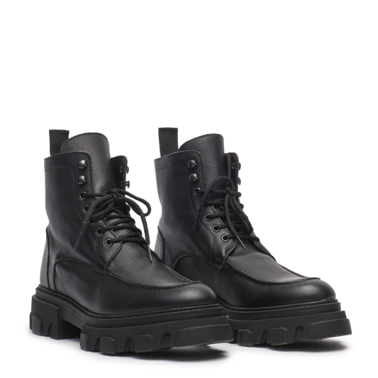 Anfibio Track Uomo Pelle Bottolata Nero