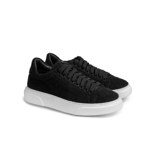 Black Felt Sneakers