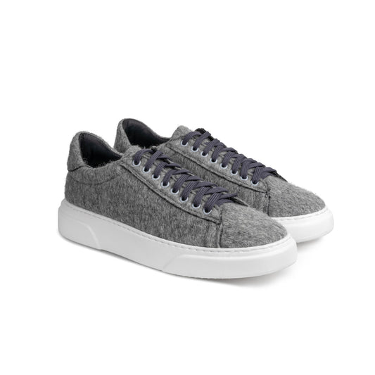 Gray Felt Sneakers