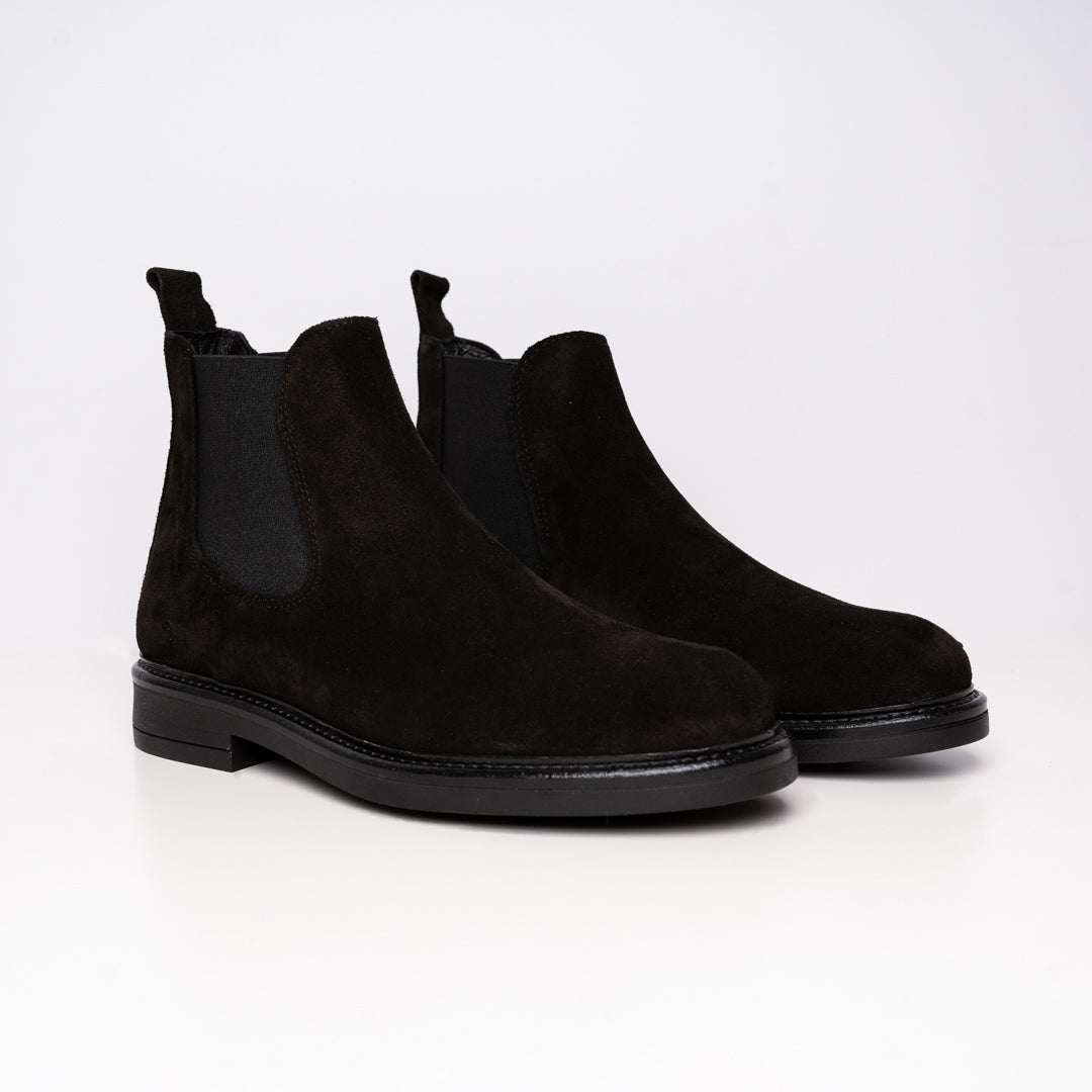 Black Suede Ankle Boot