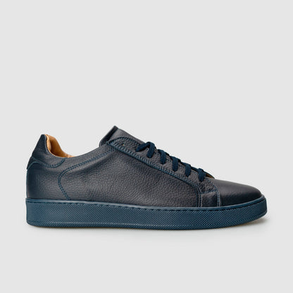 3000 BLUE LEATHER SNEAKERS Blue sole