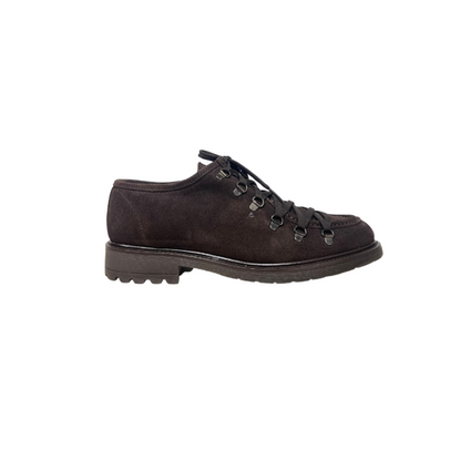 Dark Brown Suede Engineer Shoe