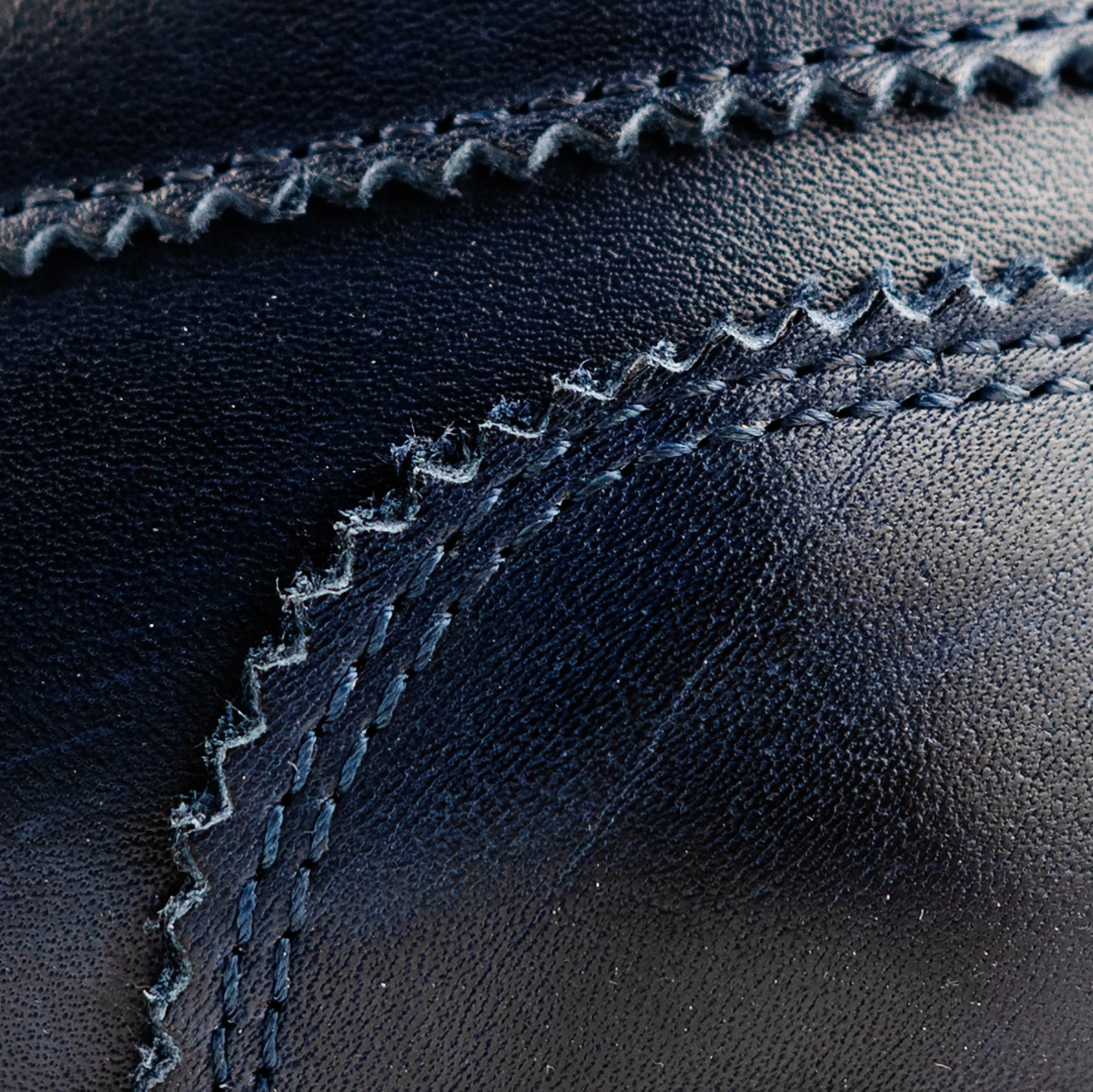 Blue Calfskin Moccasin Leather Bottom