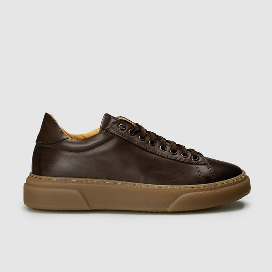 Falco Sneaker Brown Leather Amber Bottom