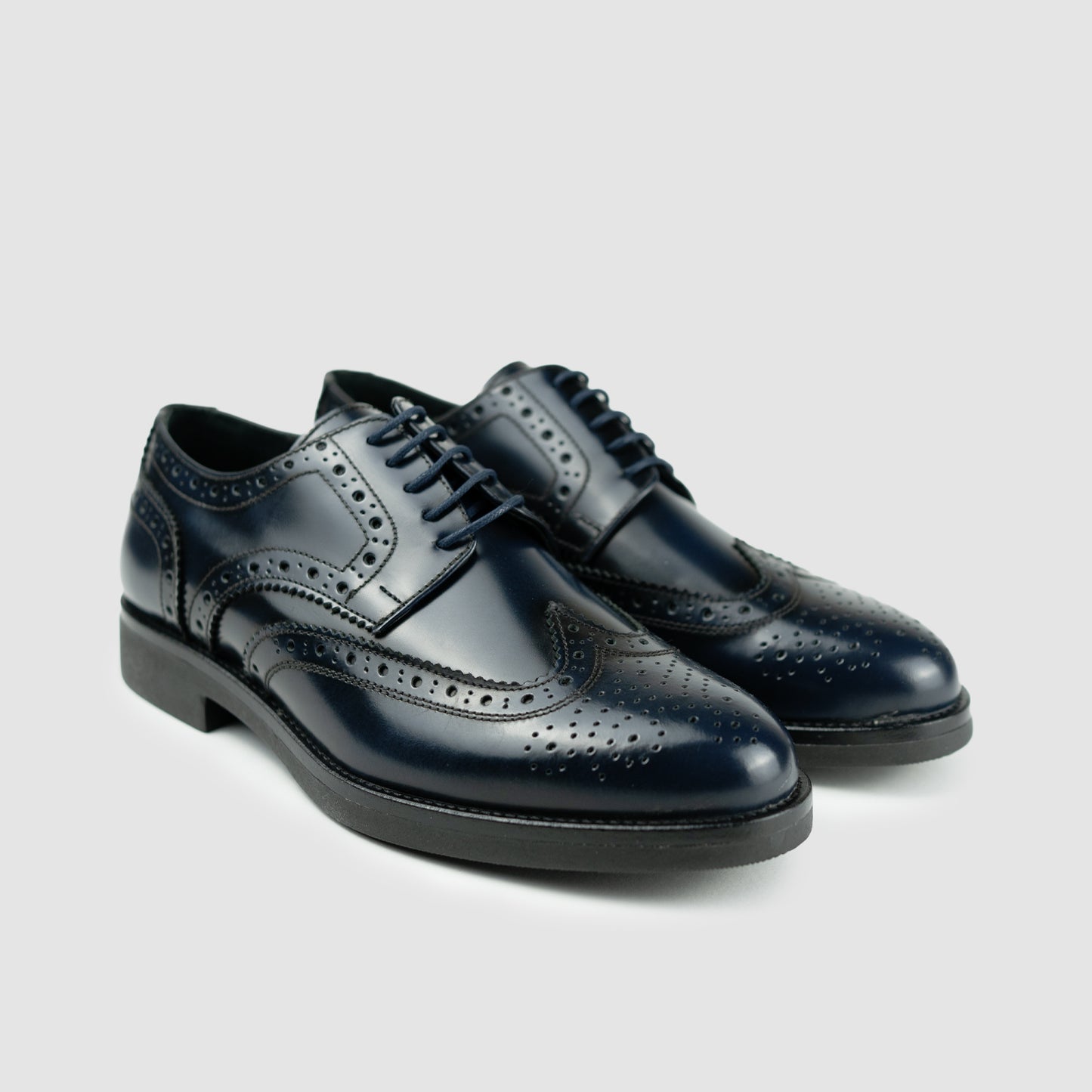 Blue Oxfords Monogram Rubber Bottom