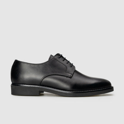 Derby 014 Black Calfskin Rubber Bottom