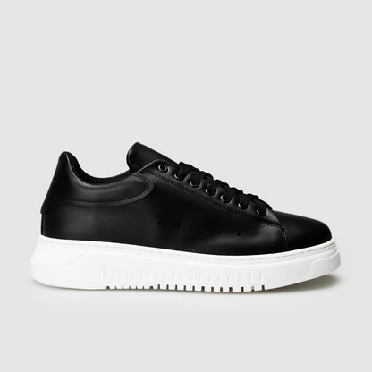 Ibiza Black Leather Sneakers