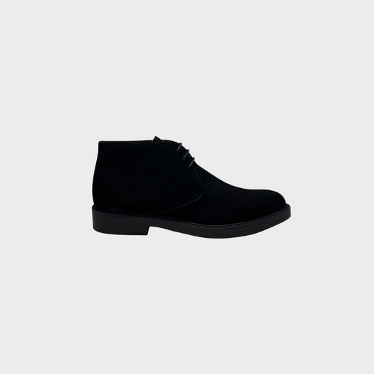 Black suede ankle boot