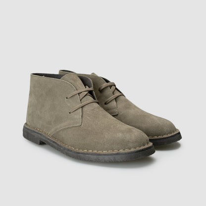 Beige Para Suede Ankle Boots