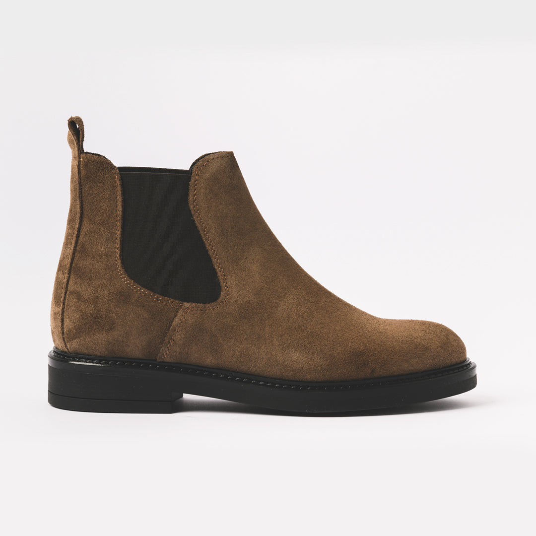 Tobacco Suede Ankle Boot