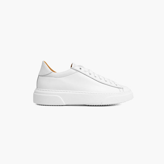 Falco White Leather Sneakers