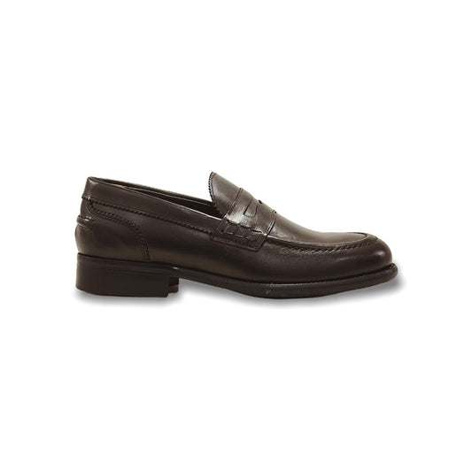 Dark Brown Calfskin Moccasin Leather Bottom