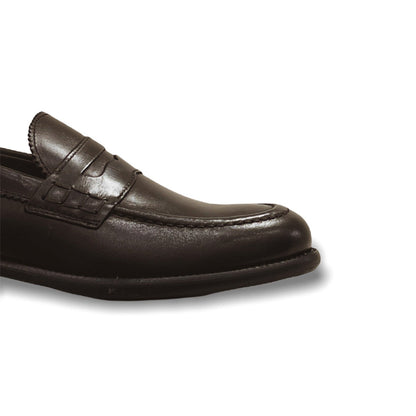 Dark Brown Calfskin Moccasin Leather Bottom