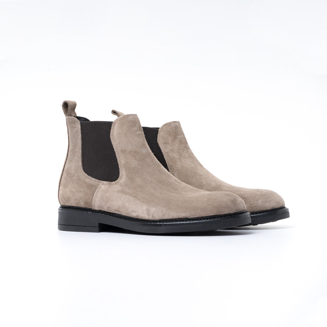 Taupe Suede Ankle Boot