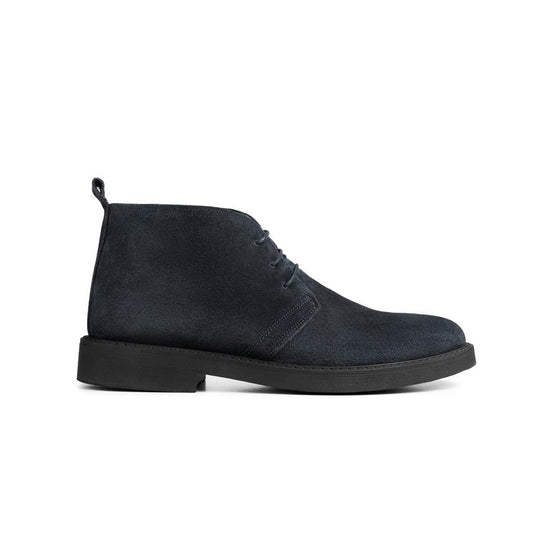 BLUE SUEDE ANKLE BOOTS